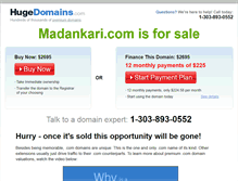 Tablet Screenshot of madankari.com
